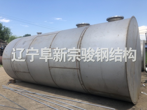 臥式白鋼儲罐，大型防腐化工儲罐